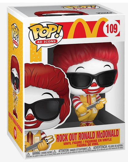 Funko Pop Ad Icons Mcdonald'S 109 Rock Out Ronald Mcdonald Pop Vinyl Figure Mac