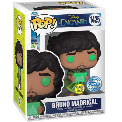 Funko Pop ! Disney Encanto (1425) Bruno Madrigal Glows In The Dark Figure Vinyl