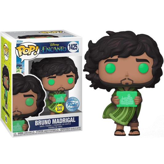 Funko Pop ! Disney Encanto (1425) Bruno Madrigal Glows In The Dark Figure Vinyl
