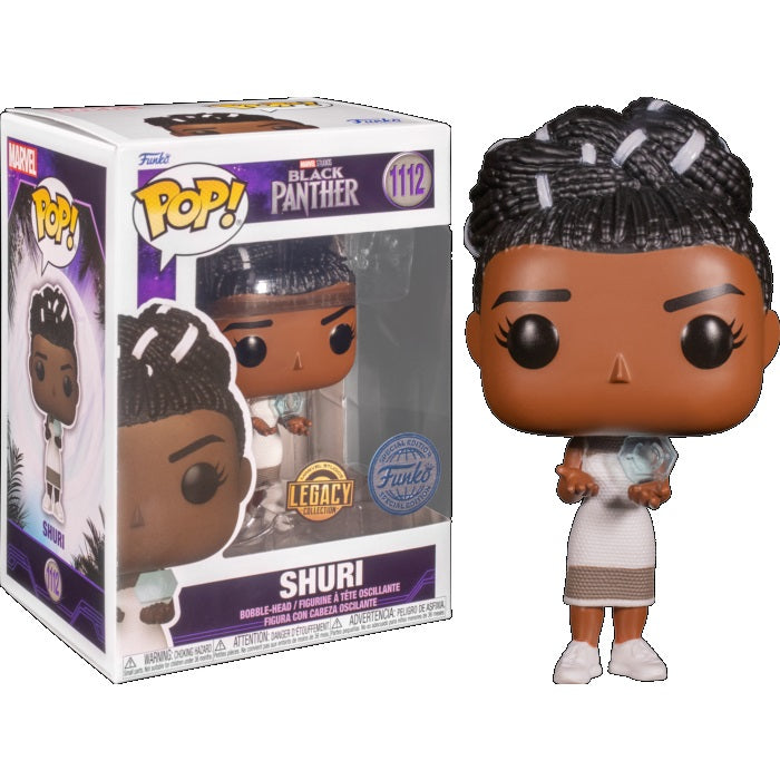 Funko Pop ! Marvel Black Panther (1112) Shuri Special Edition Figure Vinyl 9Cm