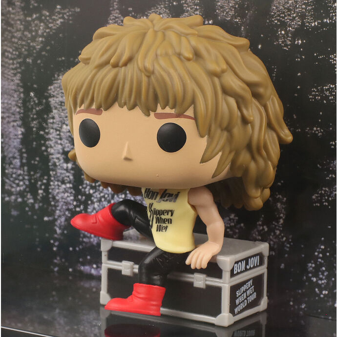 Funko Pop ! Albums - Bon Jovi Cover (68) Slippery When Wet Vinyl Figure 9Cm