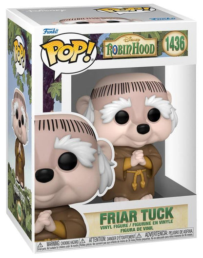 Funko Pop ! Disney Robin Hood - (1436) Friar Tuck Vinyl Figure Fra Tac 9Cm Nuovo