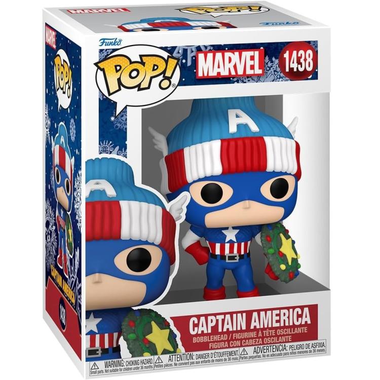 Funko Pop ! Marvel - (1438) - Capitain America - Collect Them All! - Christmas
