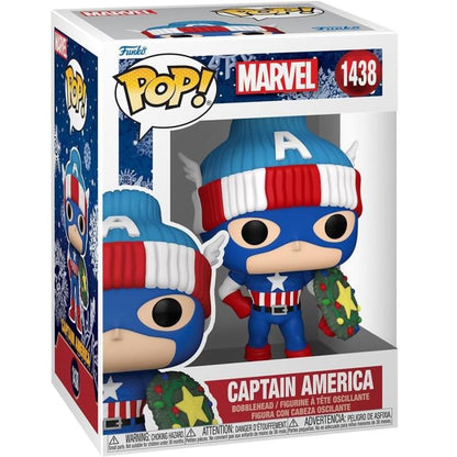 Funko Pop ! Marvel - (1438) - Capitain America - Collect Them All! - Christmas