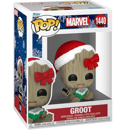 Funko Pop ! Marvel - (1440) - Groot - Collect Them All! - Christmas - Holiday