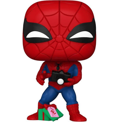 Funko Pop ! Marvel - (1441) - Spider-Man Open Gift Holiday Figure Vinyl 9Cm