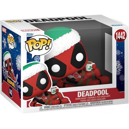 Funko Pop ! Marvel (1442) Deadpool - Vinyl Figure 9Cm Christmas Holiday Natale