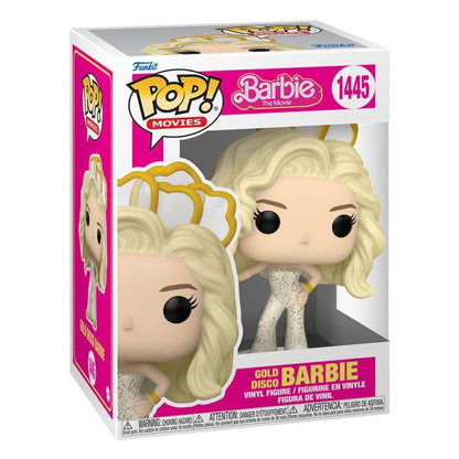 Funko Pop ! Movies Barbie - (1445) Gold Disco Barbie (Dance Party) Vinyl Figure