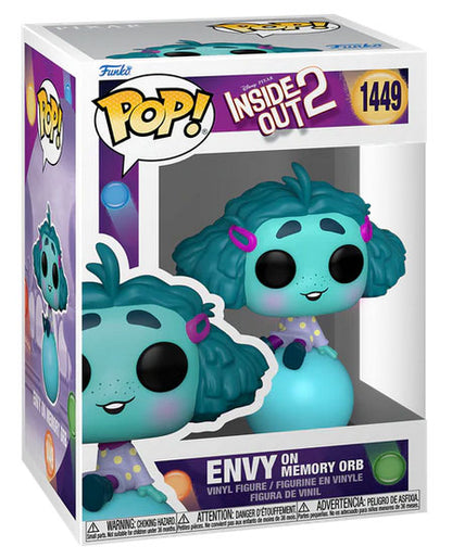 Funko Pop ! Disney Inside Out 2 - (1449) Envy On Memory Orb Figure Invidia 9Cm