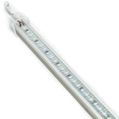 BARRA LUMINOSA STRISCIA 144 LED 1M ALLUMINIO RIGIDO STRIP 12V SOTTOPENSILE CALDA