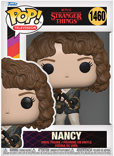 Funko Pop ! Television Netflix Stranger Things S4 (1460) Nancy W/Shotgun Vinyl