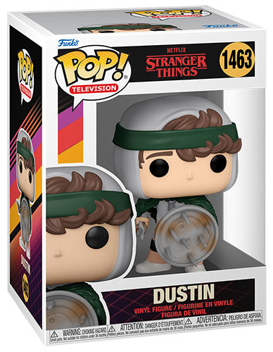 Funko Pop ! Television Netflix Stranger Things S4 - (1463) Dustin Con Scudo 9Cm