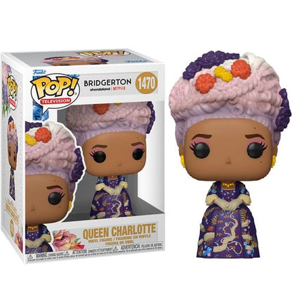 Funko Pop ! Television Bridgerton - (1470) Queen Charlotte Figure Regina 9Cm