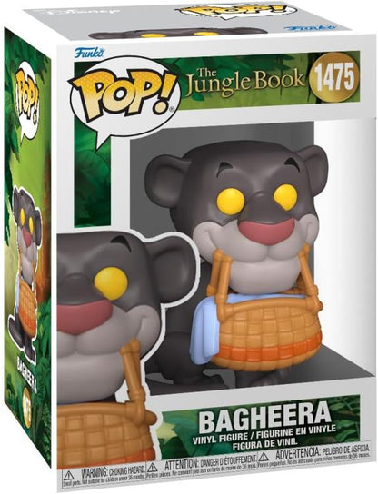 Funko Pop ! The Jungle Book (1475) Bagheera W/Basket Il Libro Della Giungla