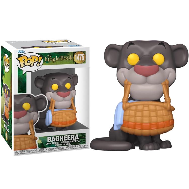 Funko Pop ! The Jungle Book (1475) Bagheera W/Basket Il Libro Della Giungla