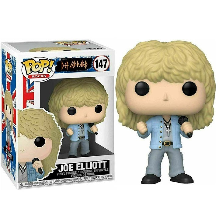 Funko Pop ! Rocks Def Leppard - (147) Joe Elliott Figure 9Cm Cantante Anni 70-80