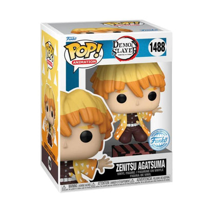 Funko Pop ! Animation Demon Slayer - (1488) Zenitsu Agatsuma W / Box Special 9Cm