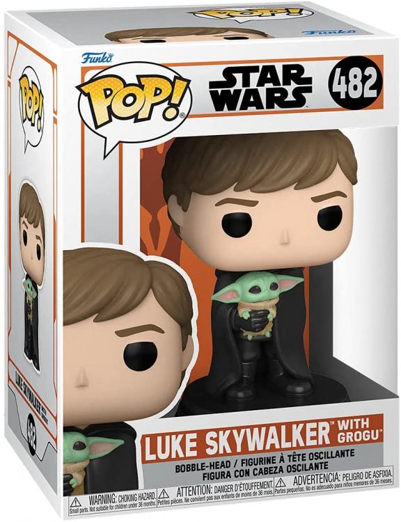 Funko Pop Star Wars Mandalorian - Luke Skywalker With Grogu (482) Vinyl Figure