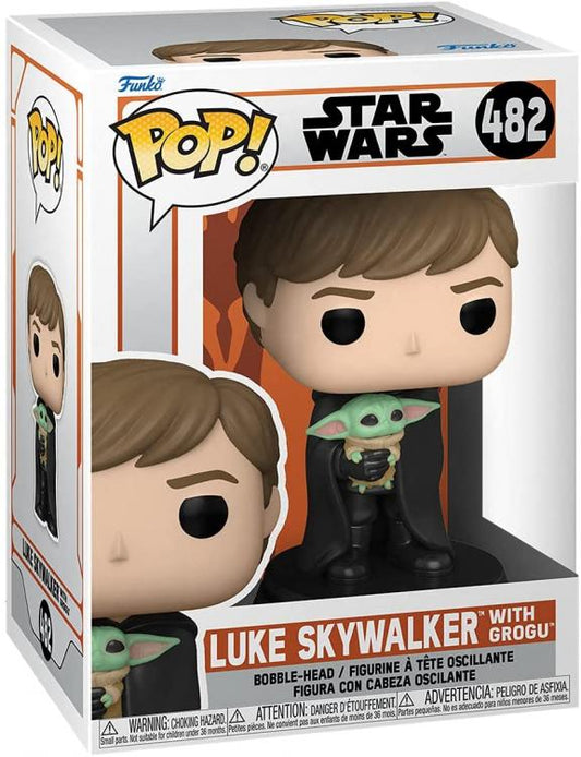 Funko Pop Star Wars Mandalorian - Luke Skywalker With Grogu (482) Vinyl Figure