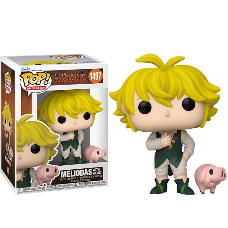 Funko Pop ! Animation Seven Deadly Sins - (1497) Meliodas W/ Hawk Figure 9Cm