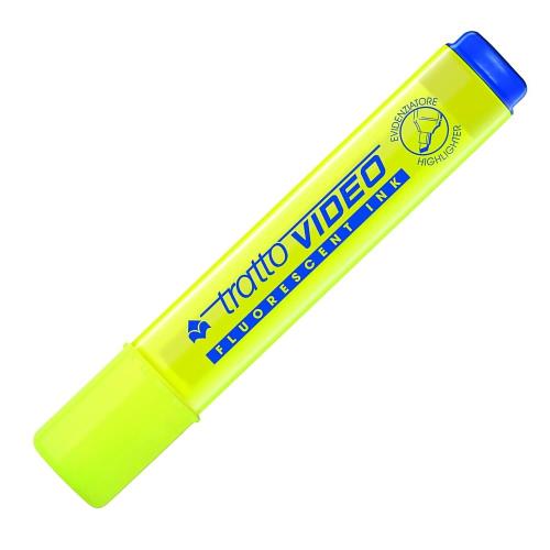 CONF. 12 PZ EVIDENZIATORE FLUORESCENTE TRATTO VIDEO GIALLO PENNARELLO UFFICIO PC