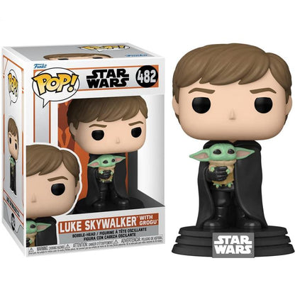 Funko Pop Star Wars Mandalorian - Luke Skywalker With Grogu (482) Vinyl Figure