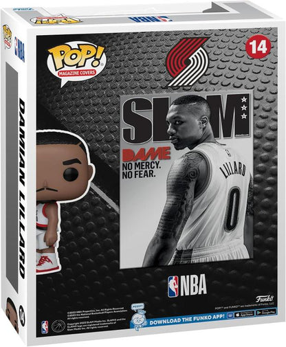 Funko Pop ! Nba Portland Cover Slam (14) Damian Lillard Vinyl Figure 9Cm Basket