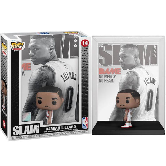 Funko Pop ! Nba Portland Cover Slam (14) Damian Lillard Vinyl Figure 9Cm Basket
