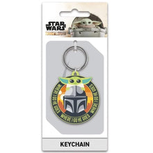 Pyramid Portachiavi Star Wars: The Mandalorian (Where I Go He Goes) - Keychain In Gomma