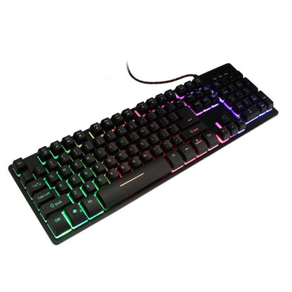 Tastiera Retroilluminata Gaming Computer Pc Led Usb Meccanica Keyboard Gioco 801