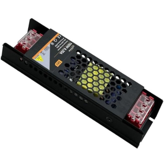 ALIMENTATORE SLIM STABILIZZATO 24V 150W SWITCH TRASFORMATORE 6.25MHA TELECAMERE
