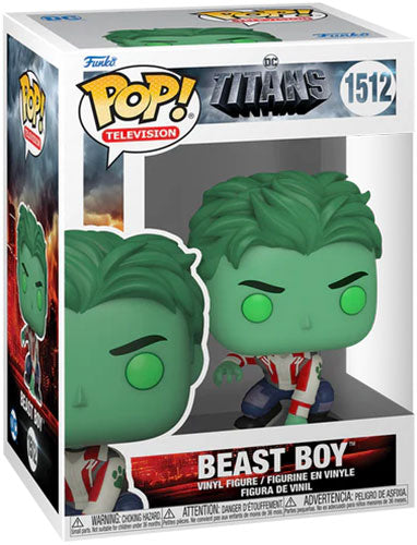 Funko Pop! Television Titans (1512) Beast Boy Vinyl Figure 9Cm Statua Collezione