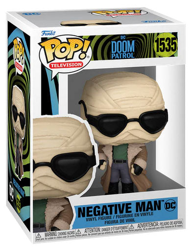 Funko Pop ! Television Doom Patrol (1535) Negative Man Vinyl Figure 9Cm Statua