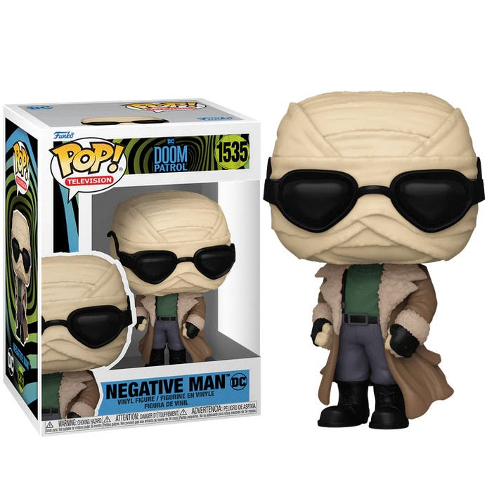 Funko Pop ! Television Doom Patrol (1535) Negative Man Vinyl Figure 9Cm Statua