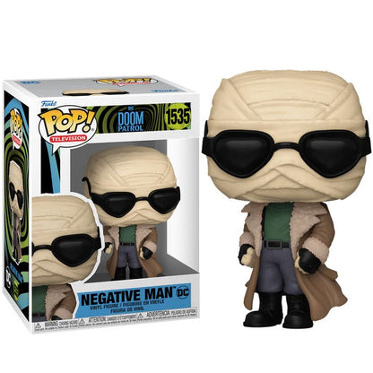 Funko Pop ! Television Doom Patrol (1535) Negative Man Vinyl Figure 9Cm Statua