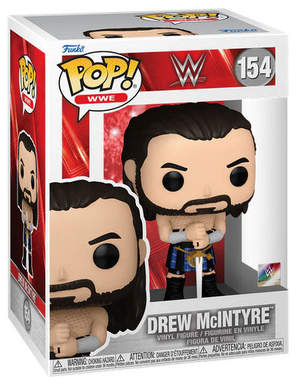 Funko Pop ! Wwe -  (154) Drew Mcintyre Vinyl Figure Lottatore Wrestling 9Cm