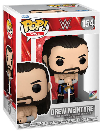 Funko Pop ! Wwe -  (154) Drew Mcintyre Vinyl Figure Lottatore Wrestling 9Cm