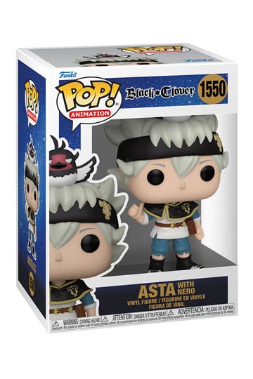 Funko Pop ! Animation Black Clover (1550) Asta W/Nero Vinyl Figure 9Cm In Stock