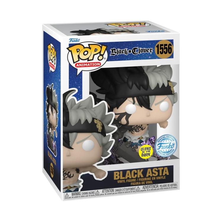 Funko Pop ! Animation - Black Clover - (1556) Black Asta Glows Special Edition