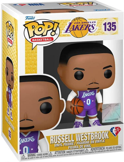Funko Pop Nba L.A. Lakers Russell Westbrook (135) Statuetta Vinyl Action Figure