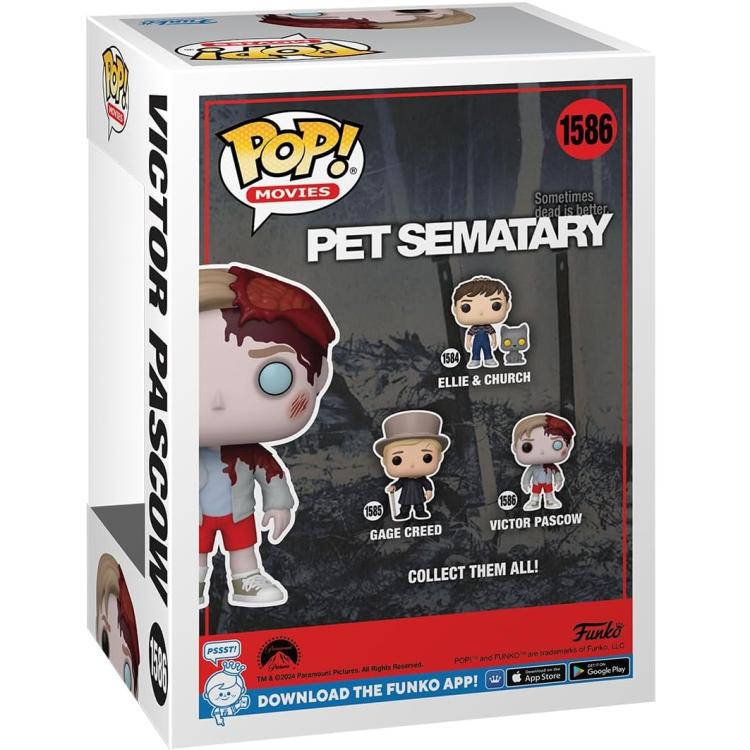Funko Pop ! Movies Pet Sematary (1586) Victor Pascow Vinyl Figure 9Cm Collezione