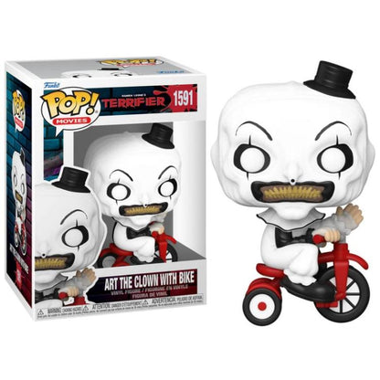 Funko Pop ! Movies Terrifier - (1591) Art The Clown W/ Bike Figure Horror