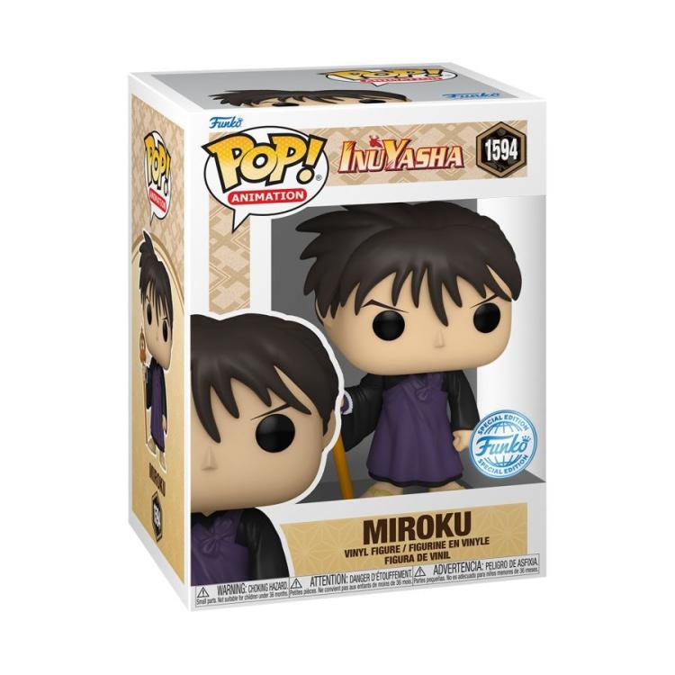 Funko Pop ! Animation Inuyasha S3 - (1594) Miroku Special Edition Figure 9Cm