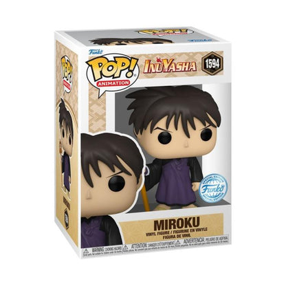 Funko Pop ! Animation Inuyasha S3 - (1594) Miroku Special Edition Figure 9Cm