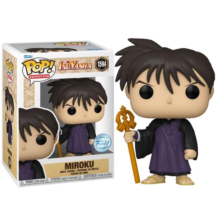 Funko Pop ! Animation Inuyasha S3 - (1594) Miroku Special Edition Figure 9Cm
