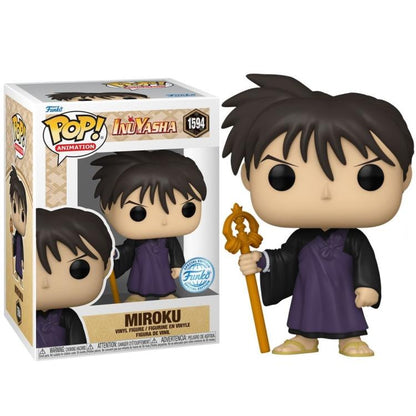 Funko Pop ! Animation Inuyasha S3 - (1594) Miroku Special Edition Figure 9Cm