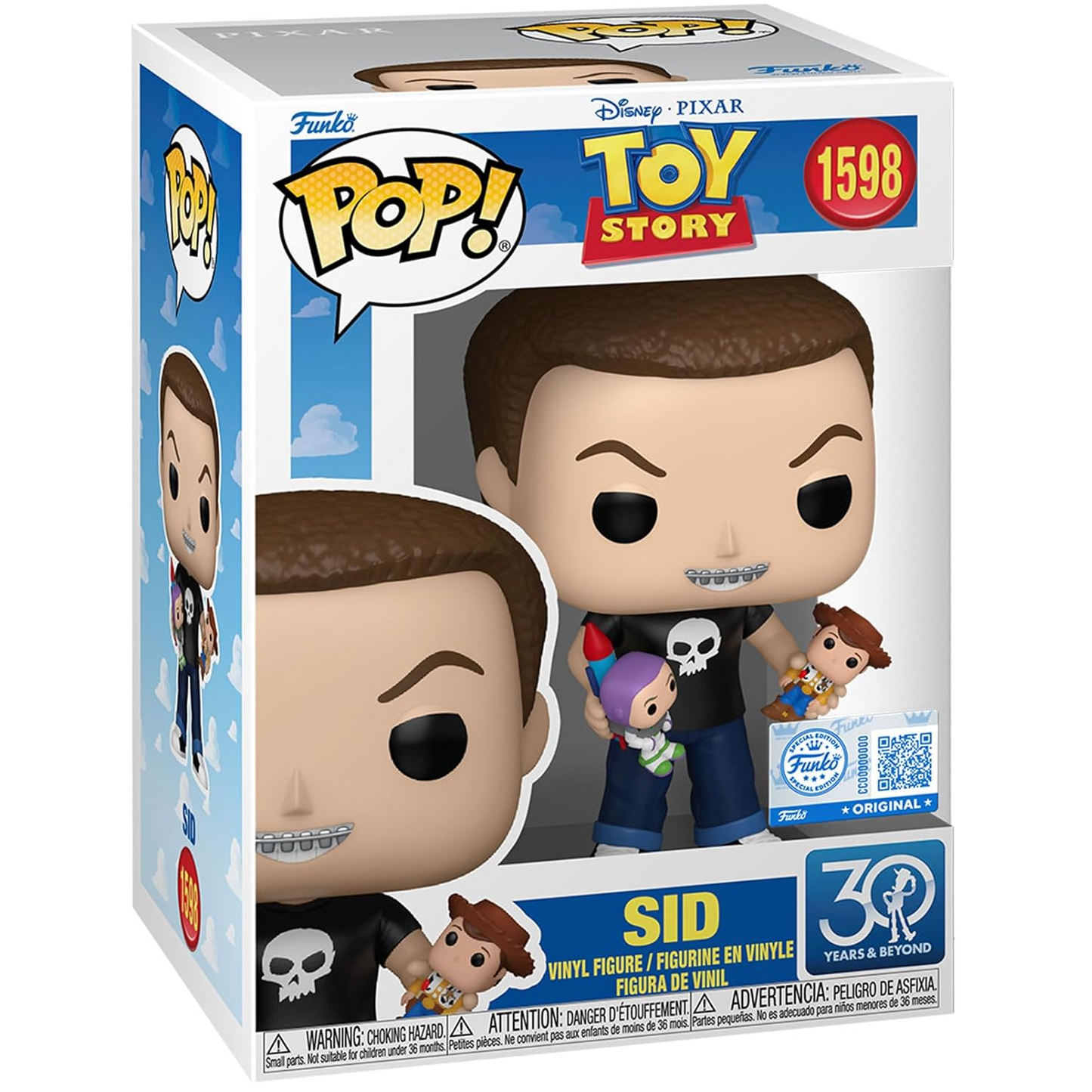 Funko Pop ! Disney Pixar - Toy Story - (1598) Sid - Vinyl Figure Statuetta 10cm