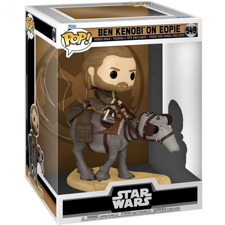 Funko Pop ! Star Wars - Ben Kenobi On Eopie (549) Bobble-Head Vinyl Figure