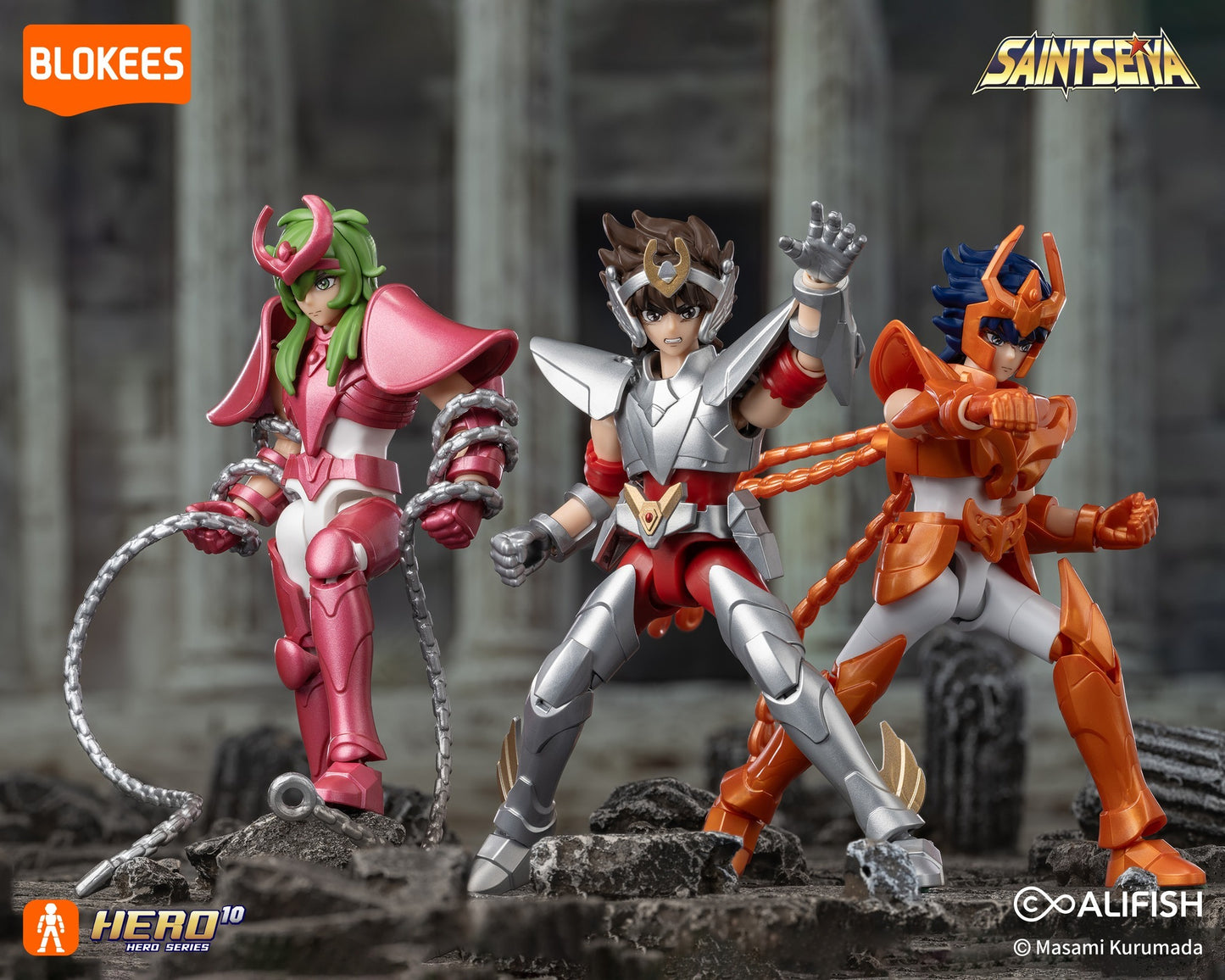 Blokees - Saint Seiya - Galaxy Version 04 - Gold Zodiac Vol (2) (Box Intero) - Action Figure 75034