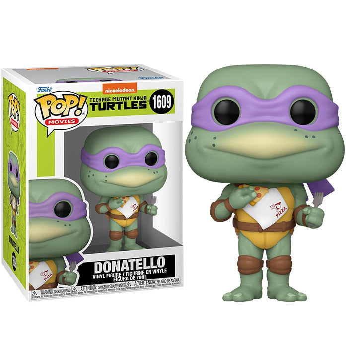 Funko Pop ! Movies Tartarughe Ninja (1609) Donatello W/Napkin Figure 9Cm Tmnt